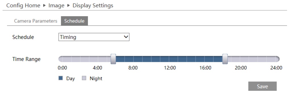 Nastavení obrazu IP kamer s rozpoznáním registrační značky - zisk | ELNIKA plus, s.r.o. základní nastavení obrazu - plánovač přepínání profilů