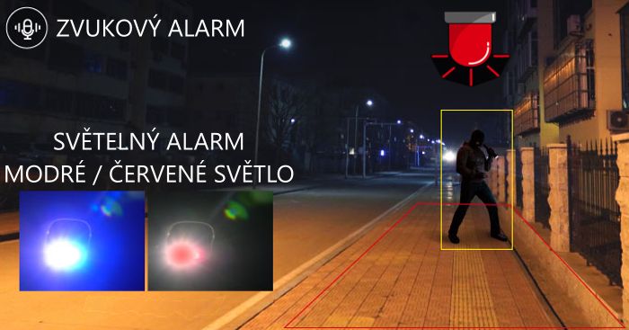 Kamery serie PA s funkcí ochrana perimetru