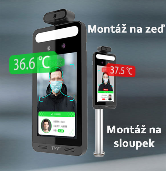 Možnosti instalace systému měření tepoty těla