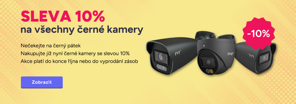 Sleva na černé kamery
