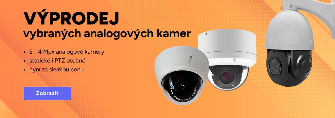 Výprodej analogových kamer