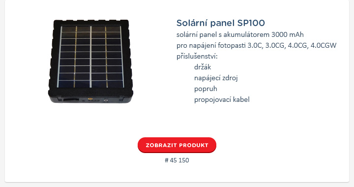 SP100 - solární panel