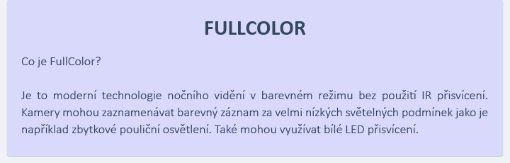 Technologie FULLCOLOR