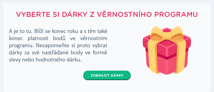 Výbìr dárkù z vìrnostního programu