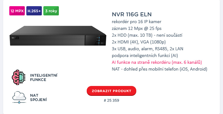 NVR 116G ELN