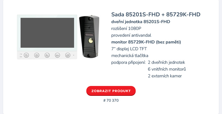 SET 85201S-FHD + 85729K-FHD